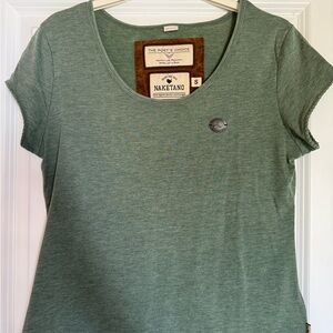 Naketano Women's Heather Green Short Sleeve Tee
